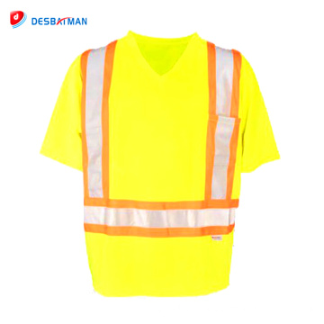 Customized new fashion high quality safety anti static reflective polo shirt